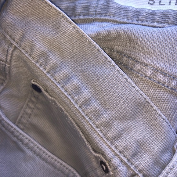 Vintage Gap 1969 Jeans Mens 33x32 Slim Fit Dolphin Grey Ribbed  100% Cotton - Picture 9 of 10